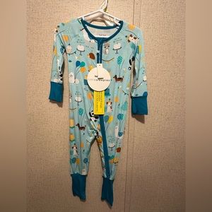 6/12 NWT Blue Party Animals Little Sleepies
